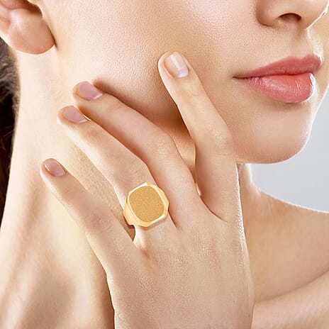 JCK Vegas Closeout - 9k Yellow Gold Chunky Square Signet Ring
