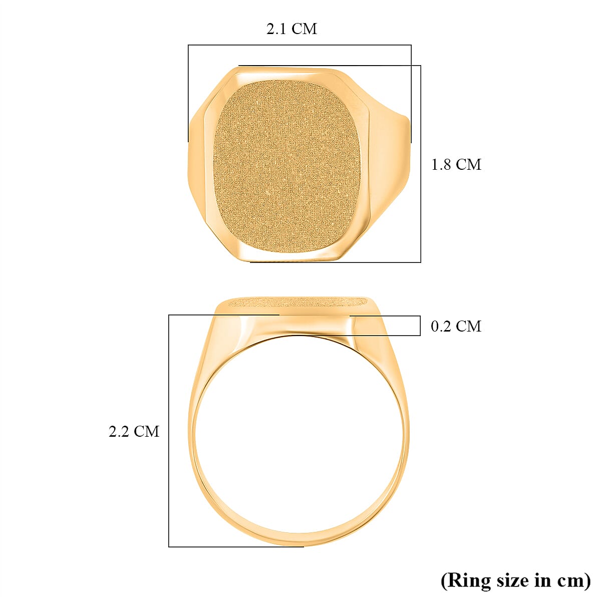 JCK Vegas Closeout - 9k Yellow Gold Chunky Square Signet Ring