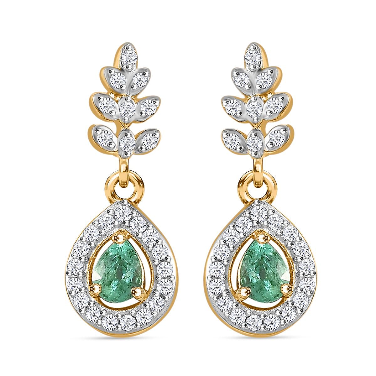 Emerald, Ruby & outlet Turquoise Vermeil 14K Gold Over Sterling Silver Earring