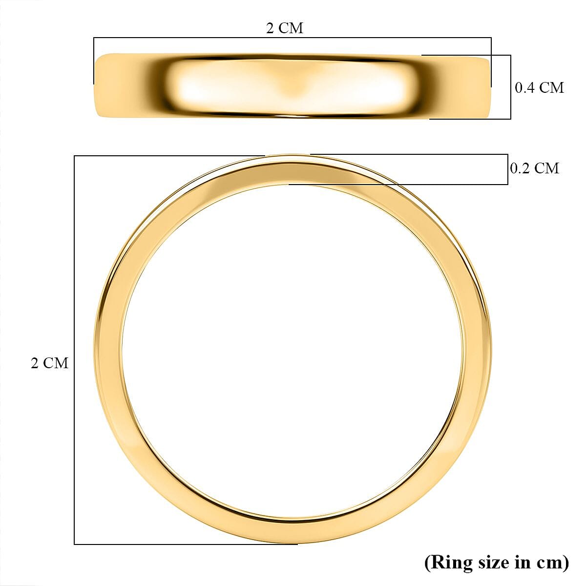 14K Green Gold Standard Ring