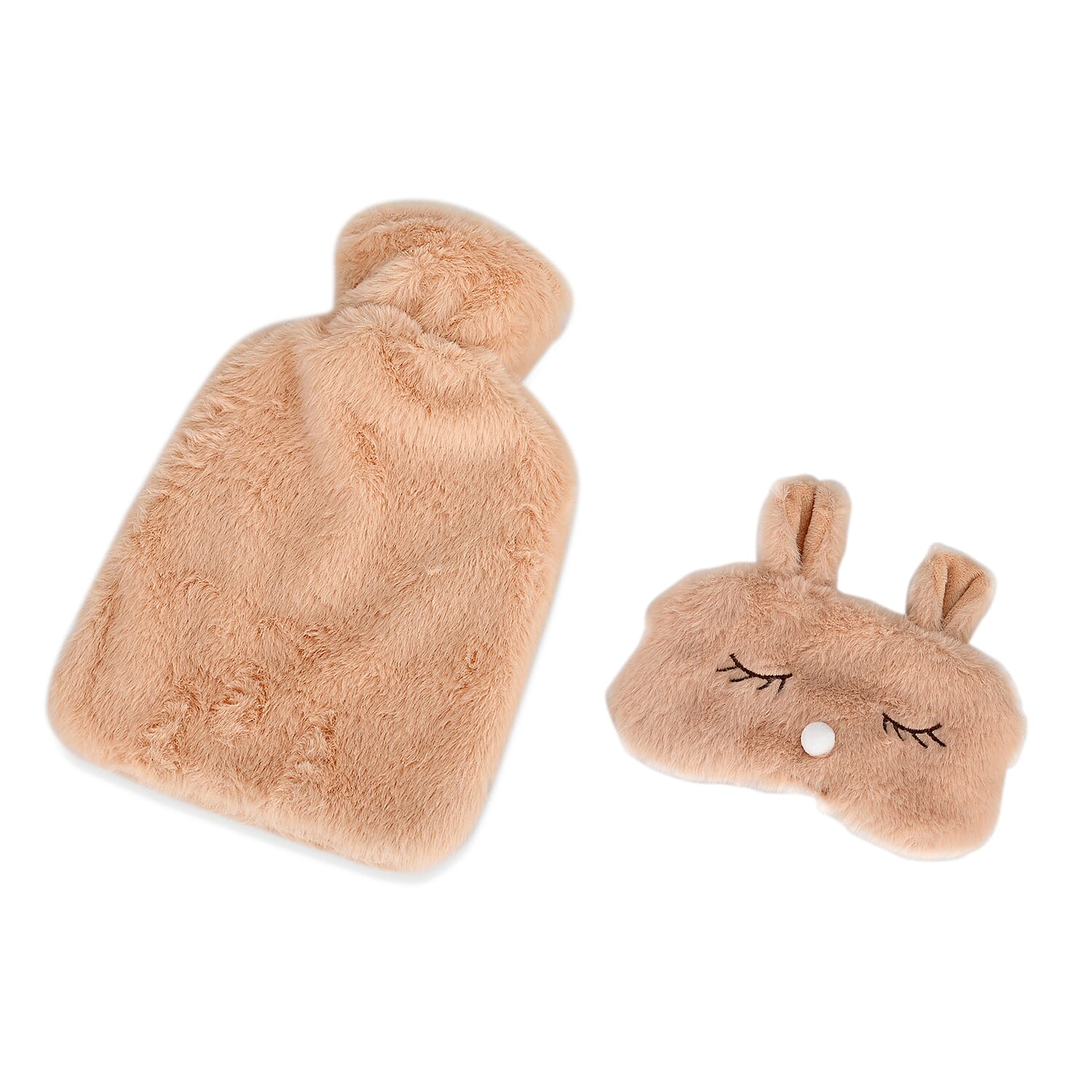 Hot Water Bottle with Eye Mask - 1000ml