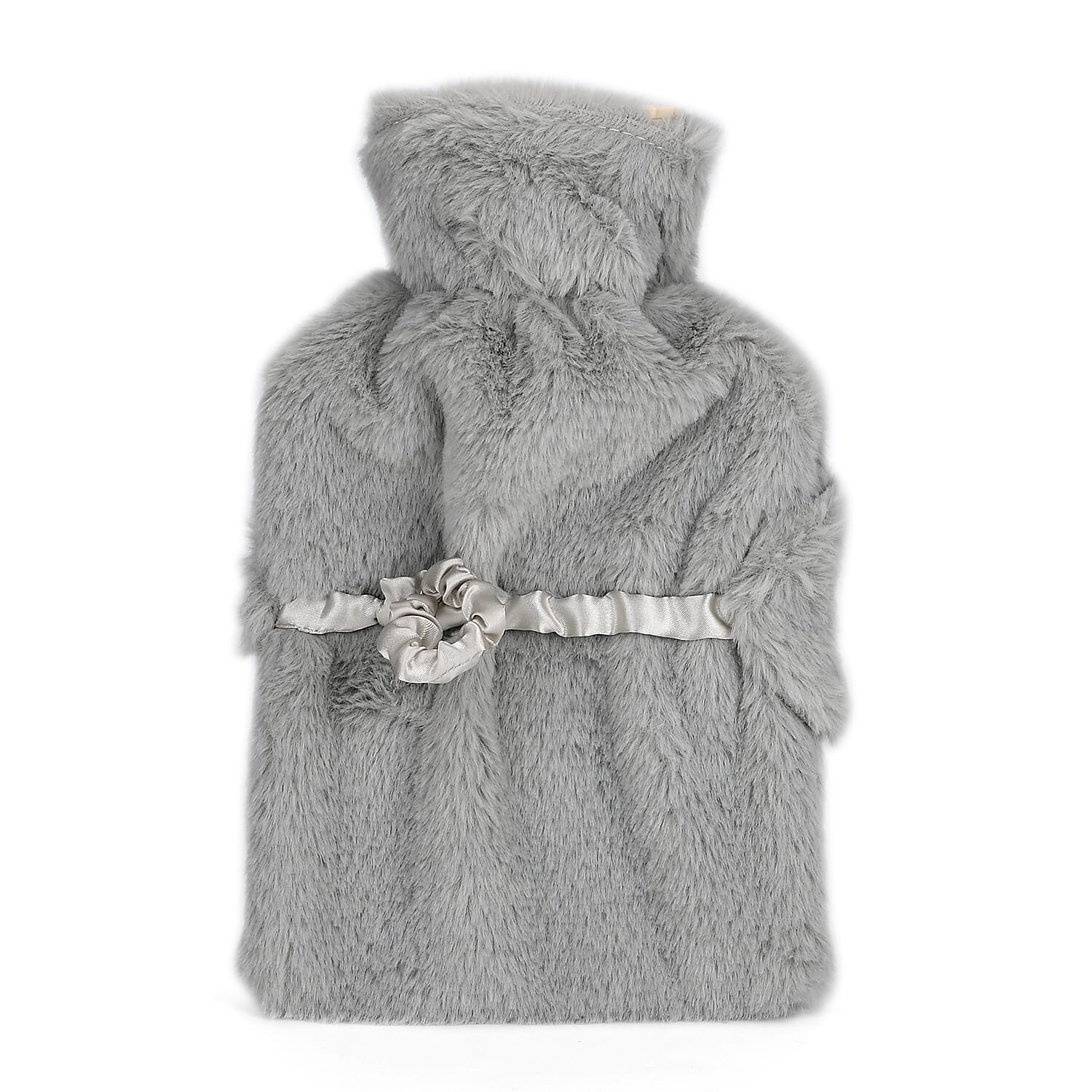 Set of 2 - Hot Water Bottle with Eye mask 1000ml - Grey Set of 2 - Hot Water Bottle with Eye mask 1000ml - Grey