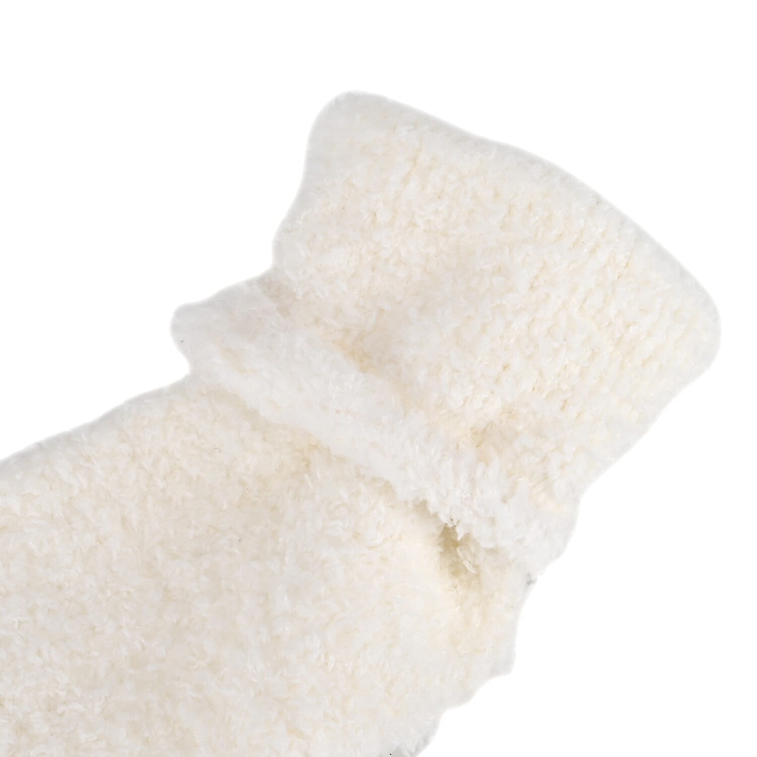 1000ML Hot Water Bottle with Socks - White