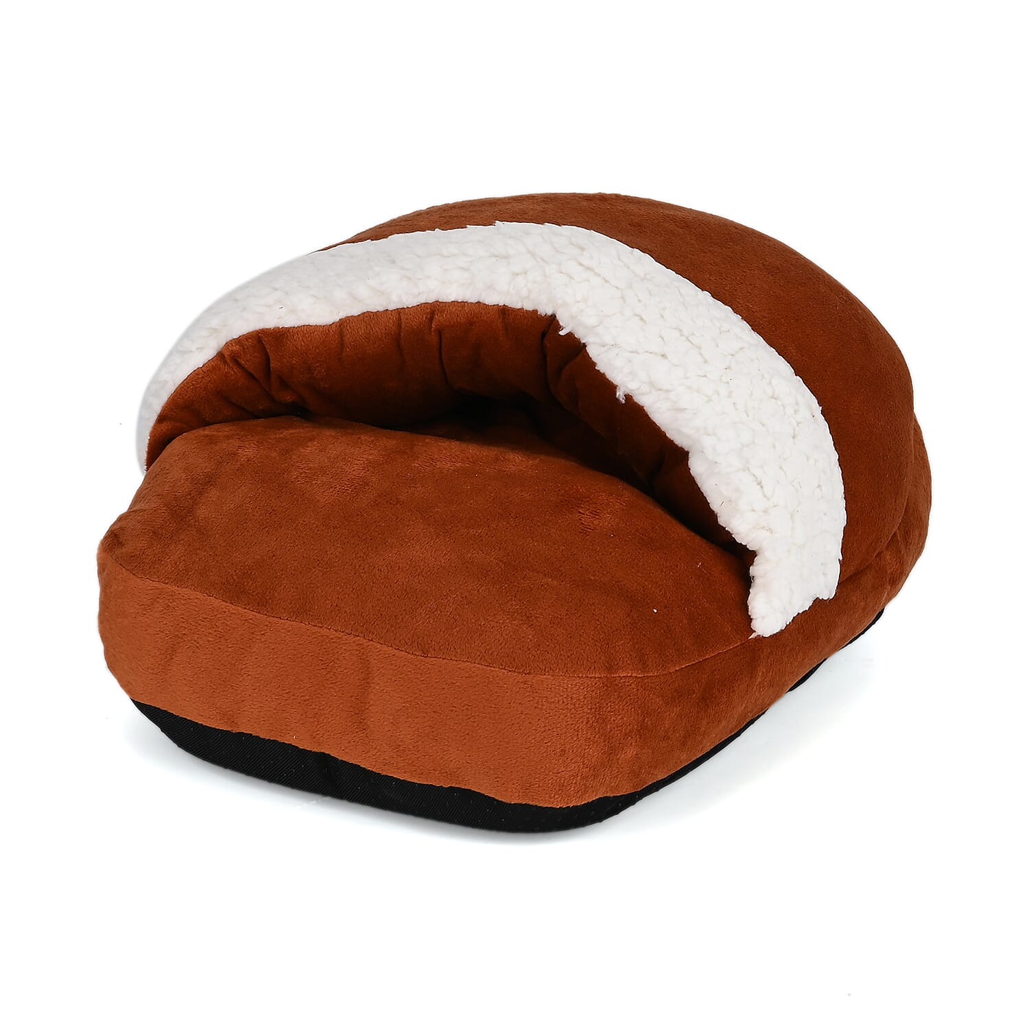 Huge Fluffy Warm Fleece Lined Multi Purpose Hot Water Bottle for your Hands, Feet- 2000ml Brown