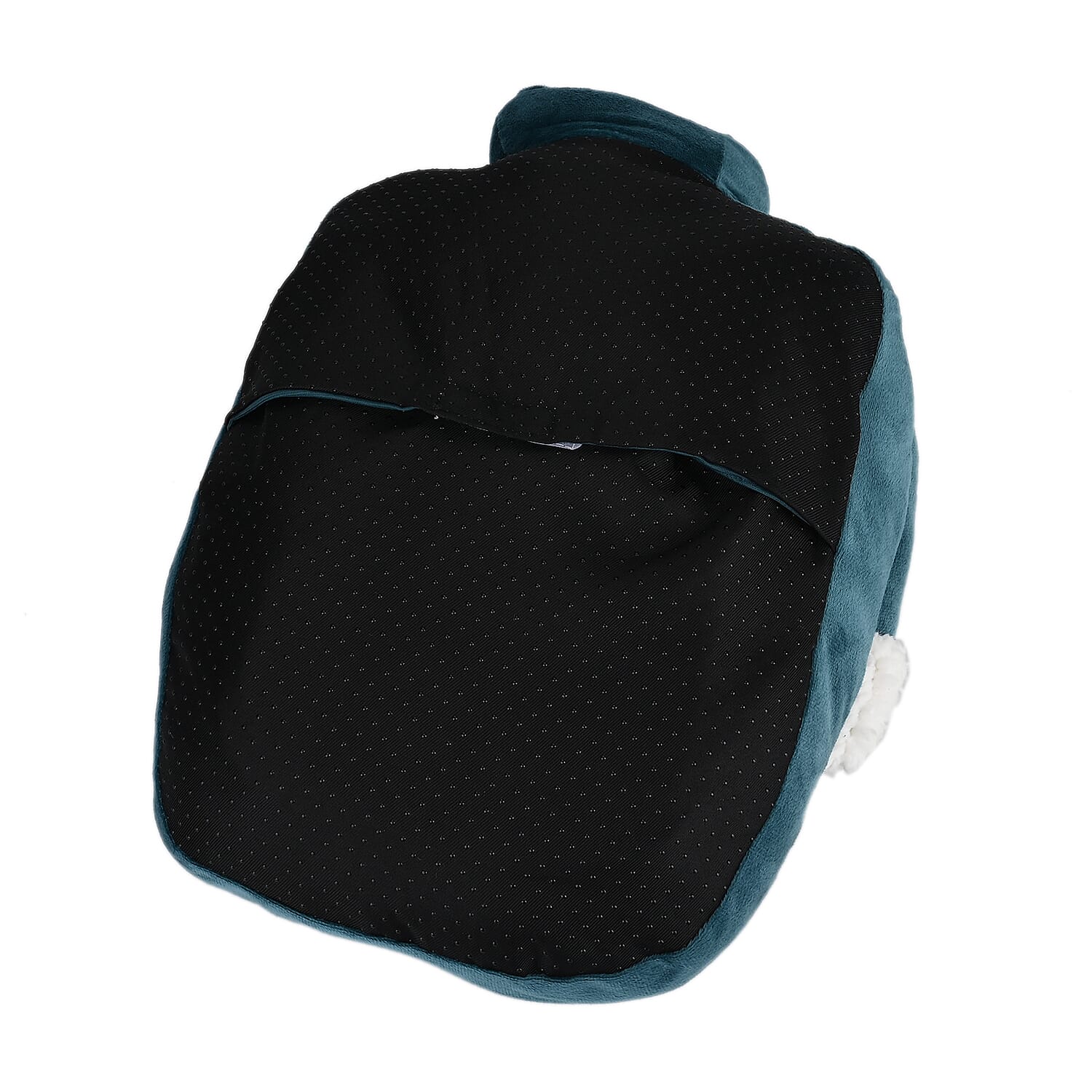 Huge Fluffy Warm Fleece Lined Multi Purpose Hot Water Bottle for your Hands, Feet- 2000ml - Green