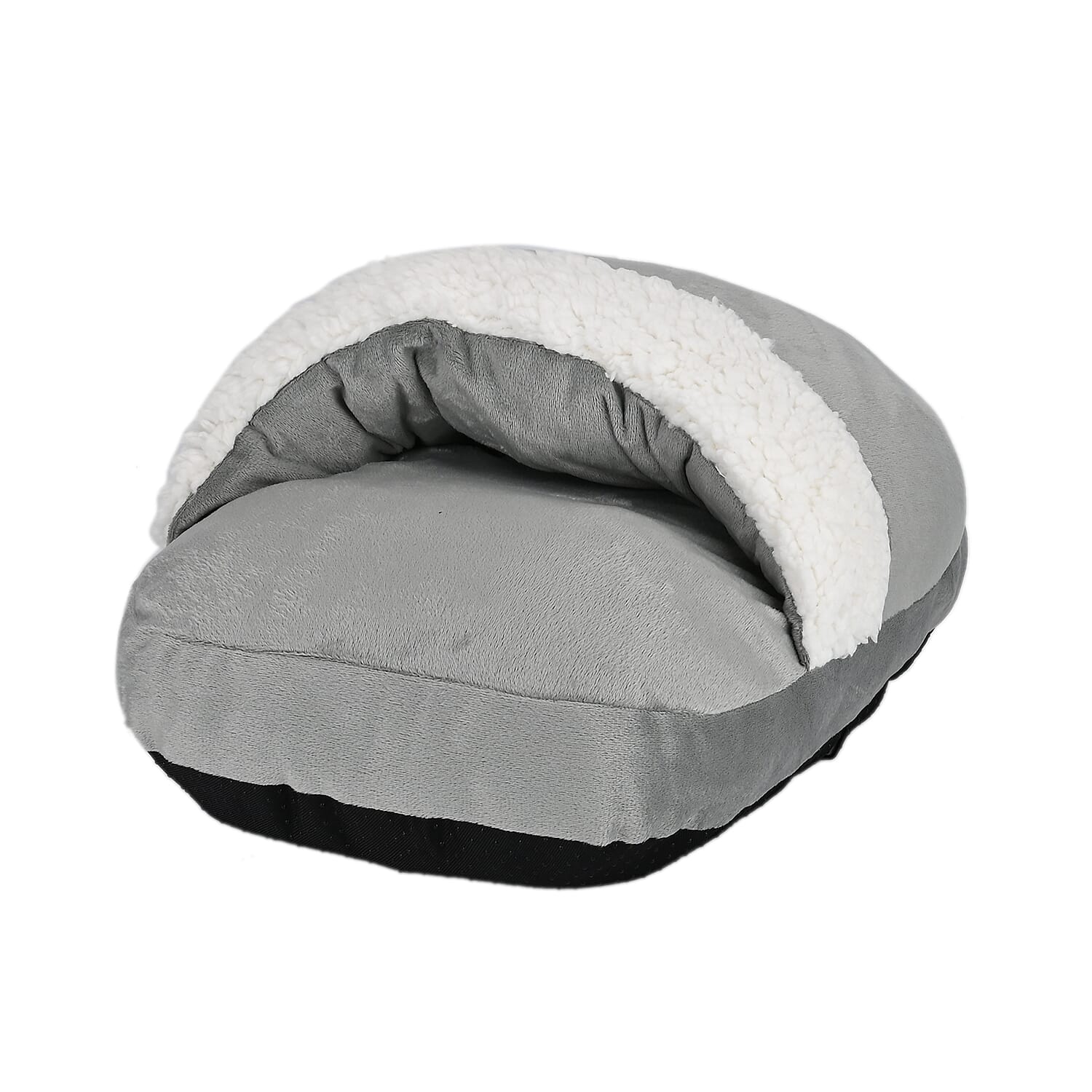 Huge Fluffy Warm Fleece Lined Multi Purpose Hot Water Bottle for your Hands, Feet- 2000ml - Grey