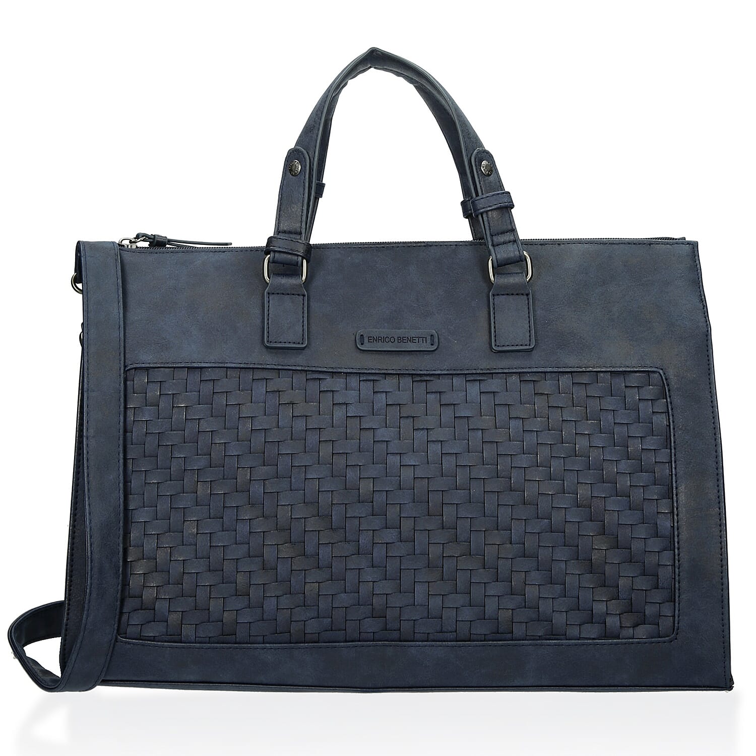 Enrico Benetti PU Tote Bag(Size 27x15x39 cm) - Blue