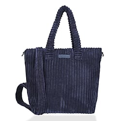 Enrico Benetti Corduroy Shoulder Bag - Blue