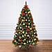 6.5ft Northern Lights Christmas Tree - Includes 120 Gold & Copper Decorations & 120 Clear Lights 1014 Tips - Diameter 122cm