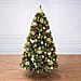 6.5ft Northern Lights Christmas Tree - Includes 120 Gold & Copper Decorations & 120 Clear Lights 1014 Tips - Diameter 122cm