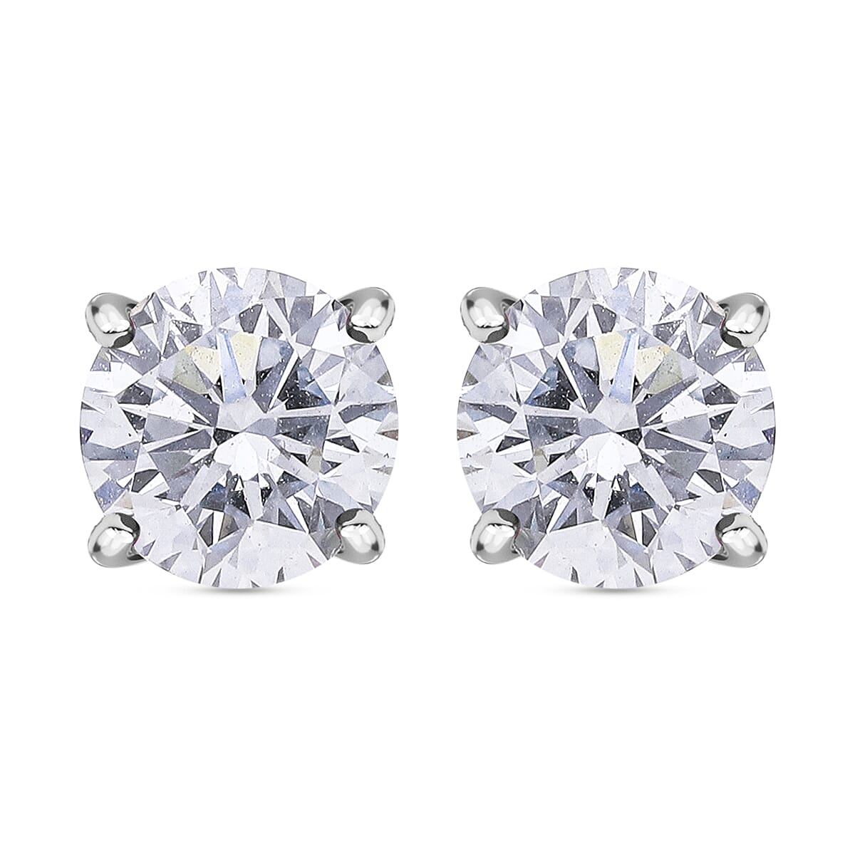 Luxuriant Diamond -SGL Certified 9K White Gold 1ct Lab Grown Diamond (VS-GH) Earrings (Push Back)
