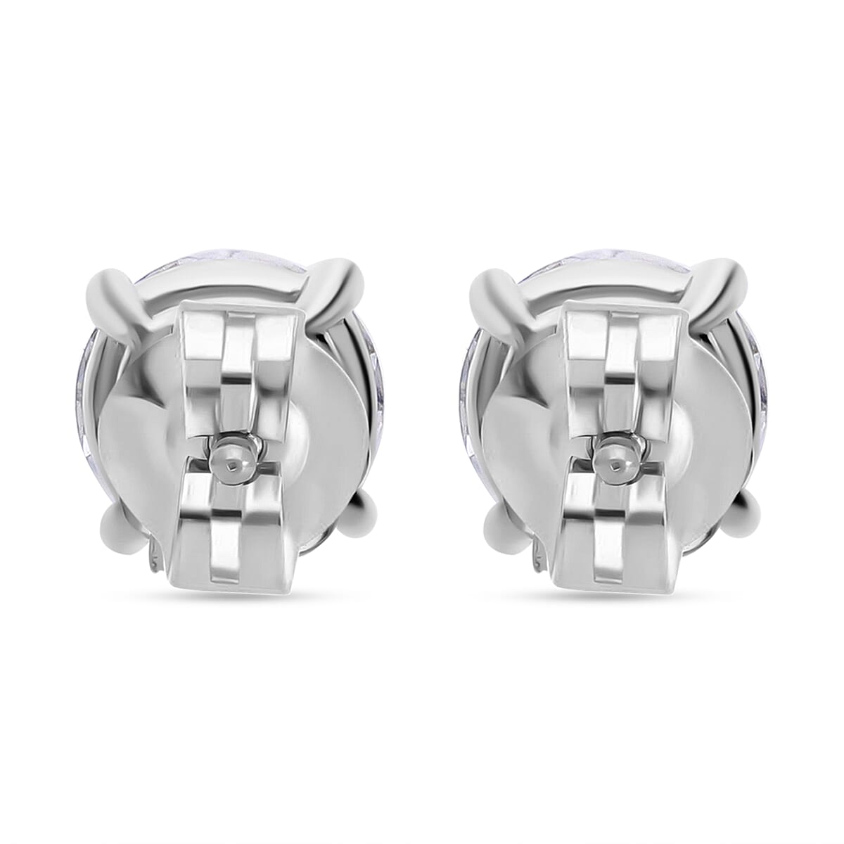 Luxuriant Diamond -SGL Certified 9K White Gold 1ct Lab Grown Diamond (VS-GH) Earrings (Push Back)