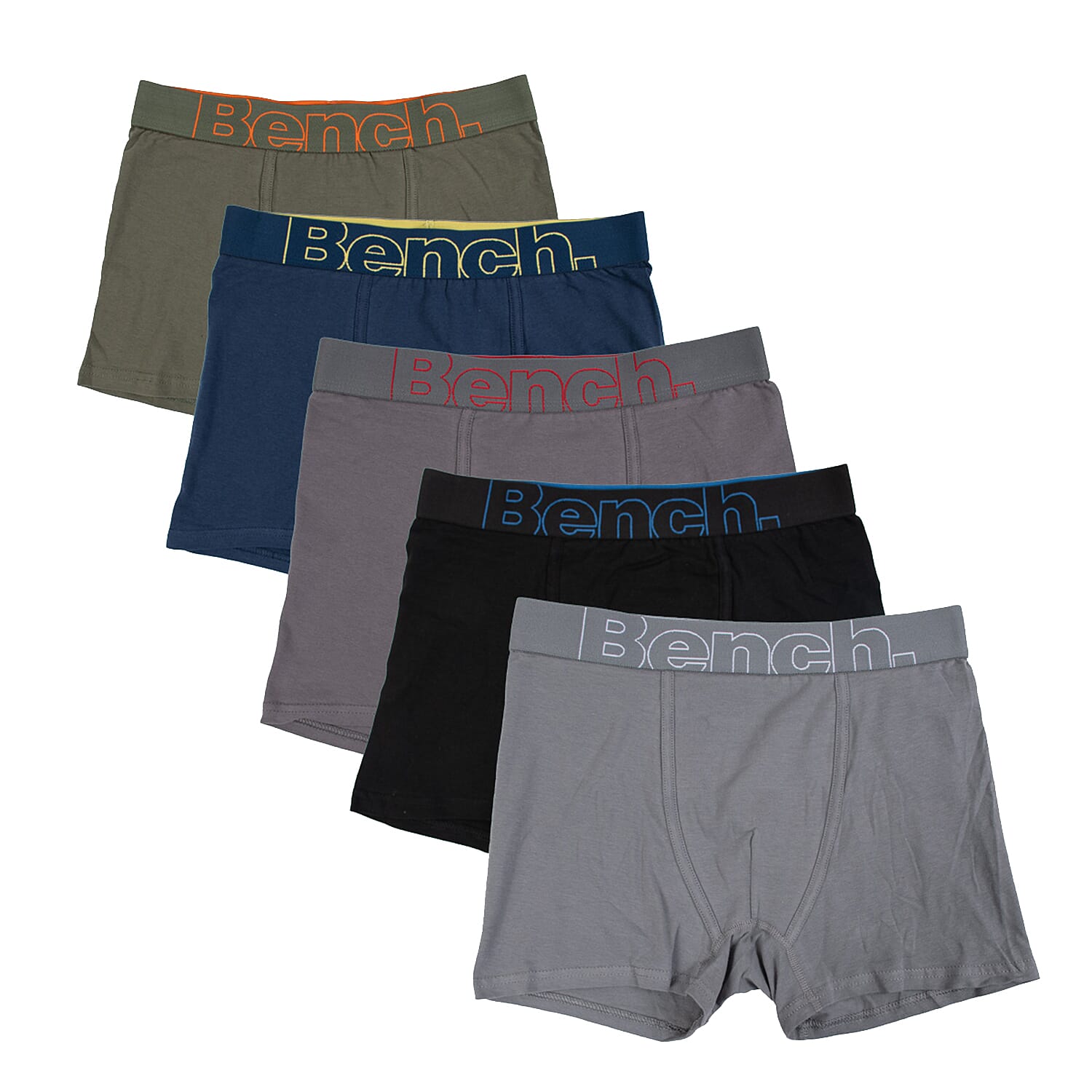 Bench - Pack of 5 Cotton FYLER Mens Boxers (Size XL) - Multi