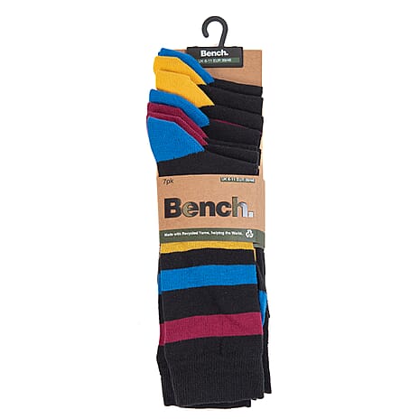 Bench Mens Pack Of 7 Socks - Multi