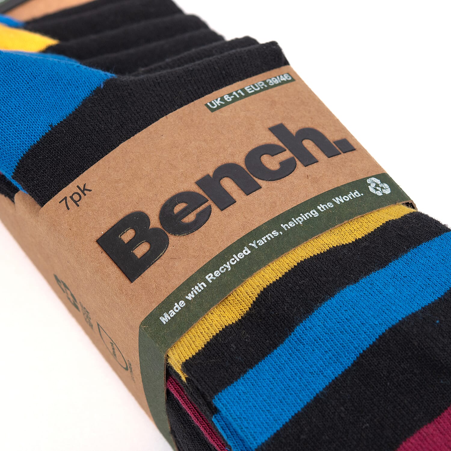 Bench Mens Pack Of 7 Socks - Multi