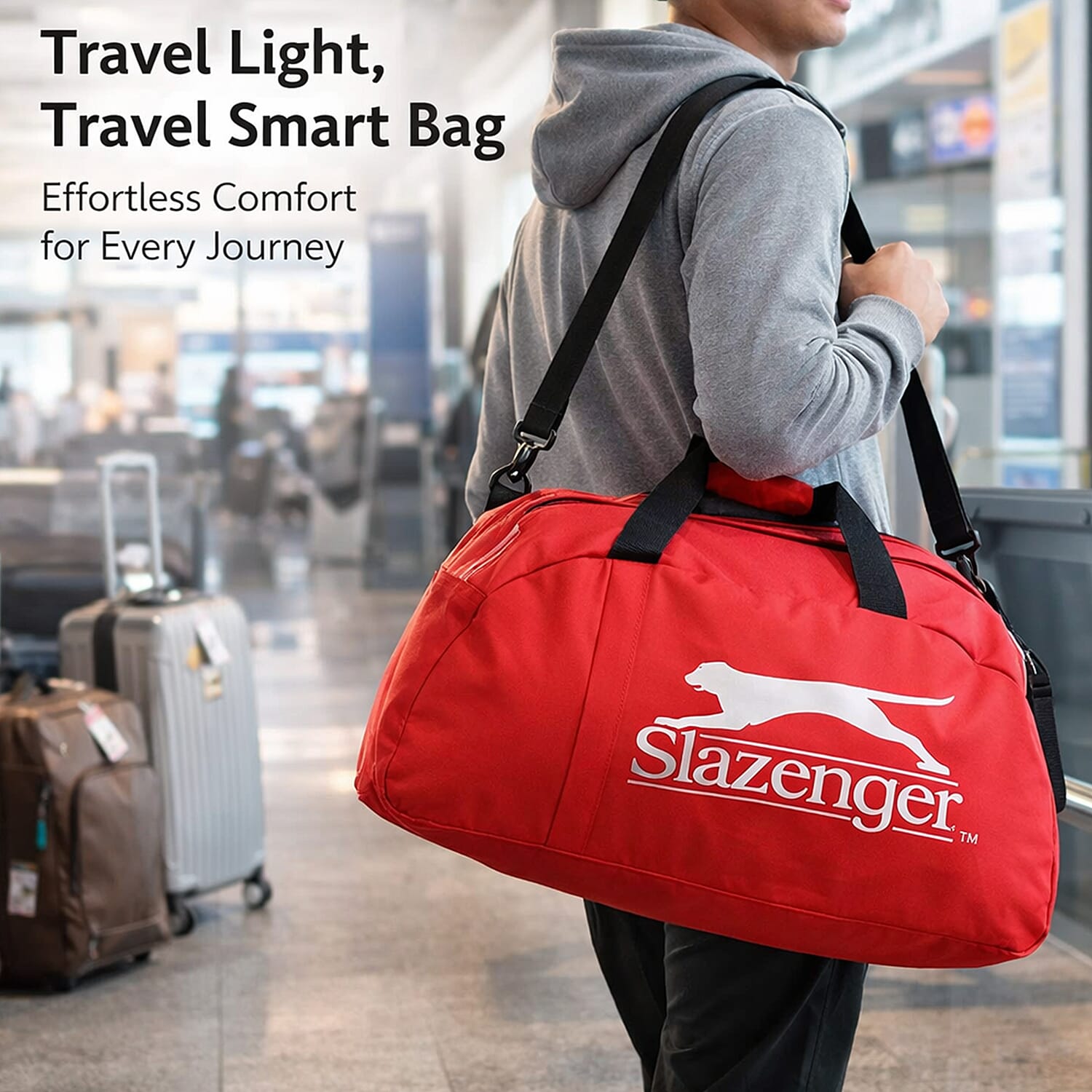 Slazenger Sports Travel Bag (Size 30x30x50 cm) - Red