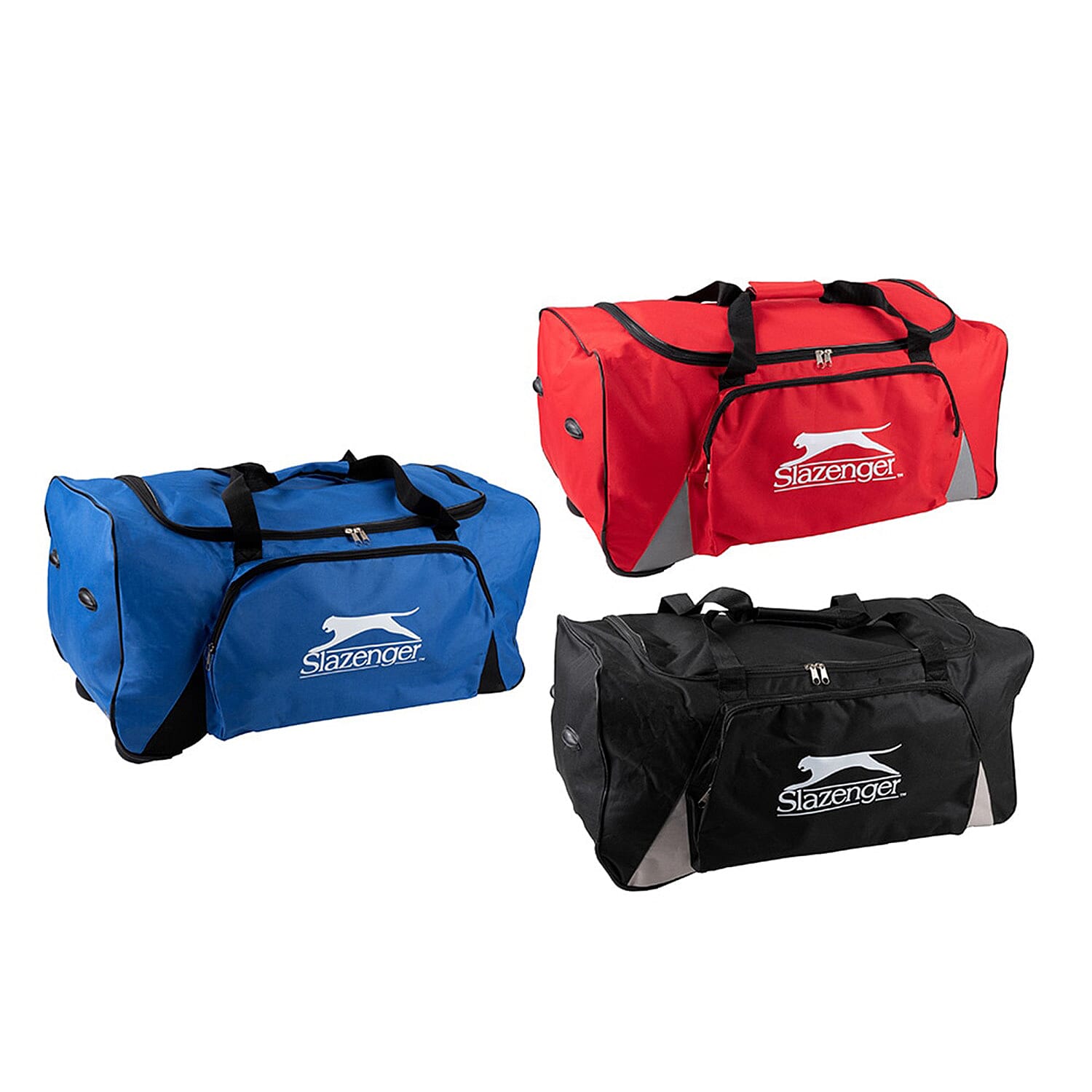 Slazenger Travel Sports Bag With Black Wheels 7896145 TJC