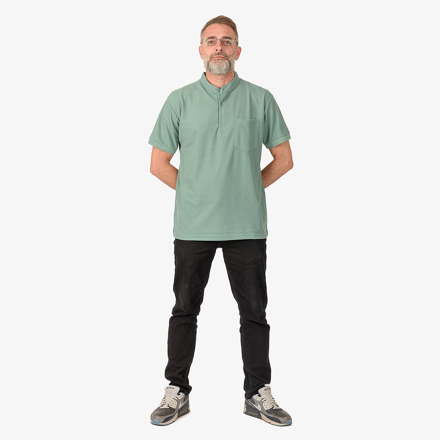 Charles Norton Polyester TShirt  - Duck Egg