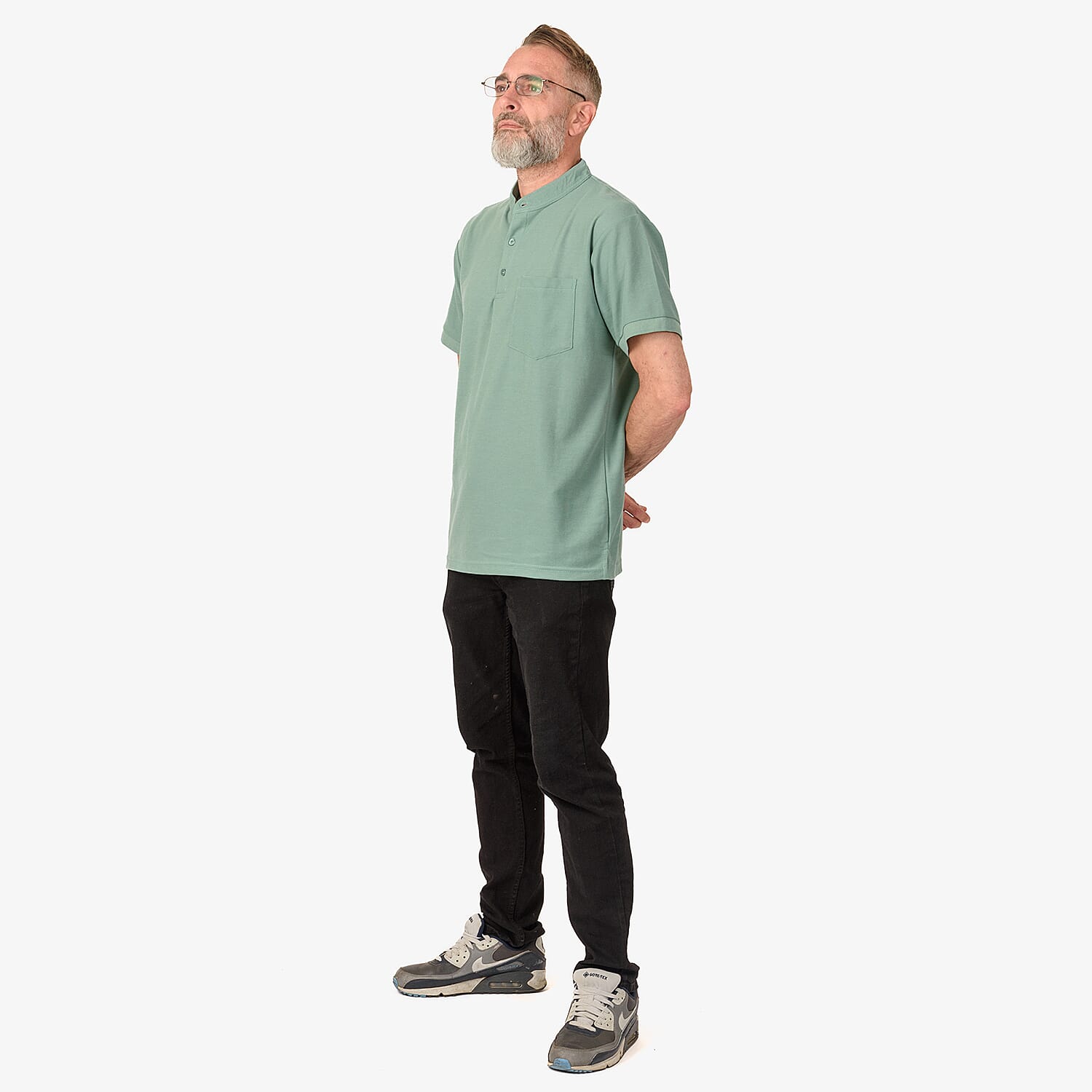 Charles Norton Polyester TShirt  - Duck Egg