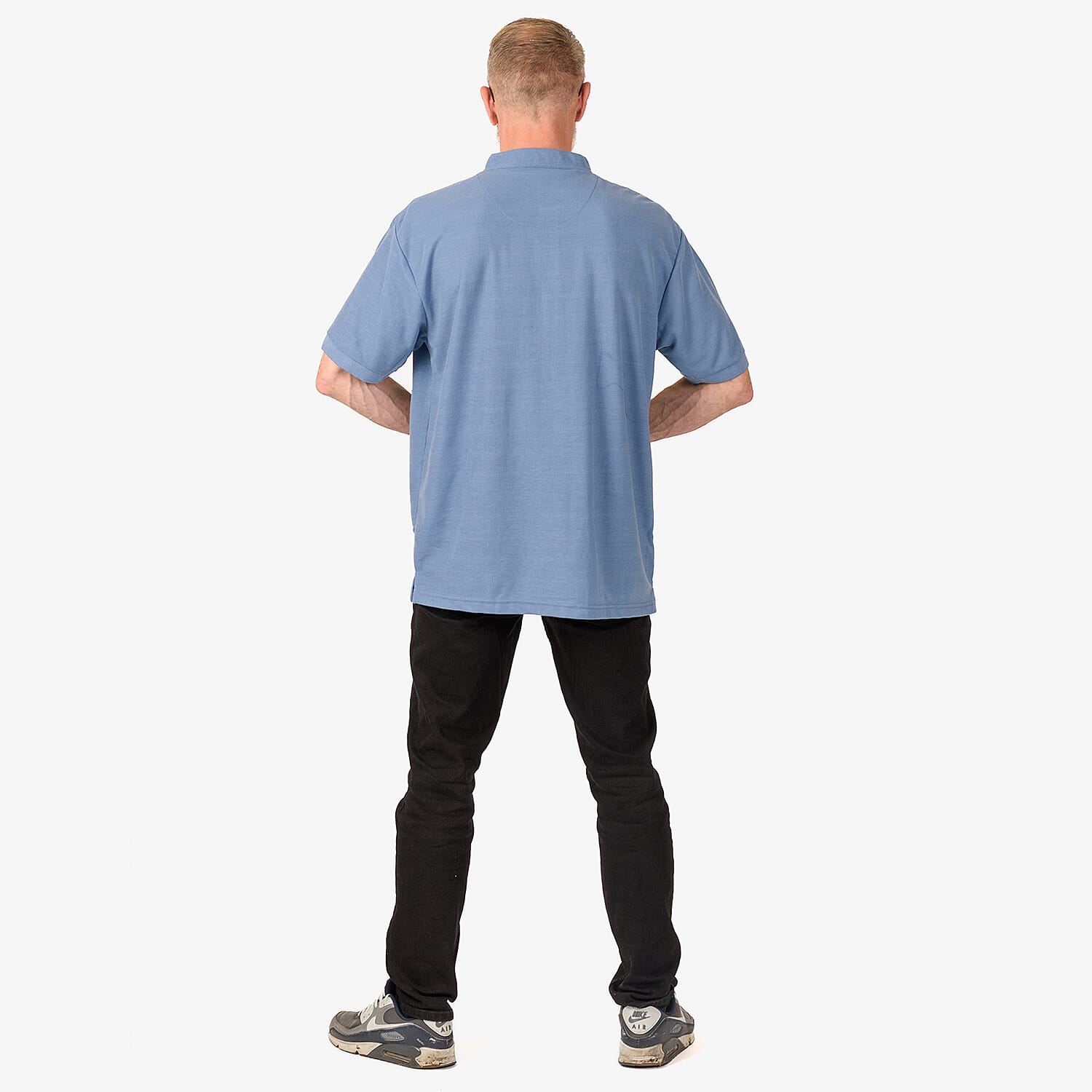 Charles Norton Polyester TShirt  - Dusky Blue