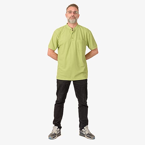 Polo Charles Norton Granded Collar T-Shirt (Size XXL) - Green