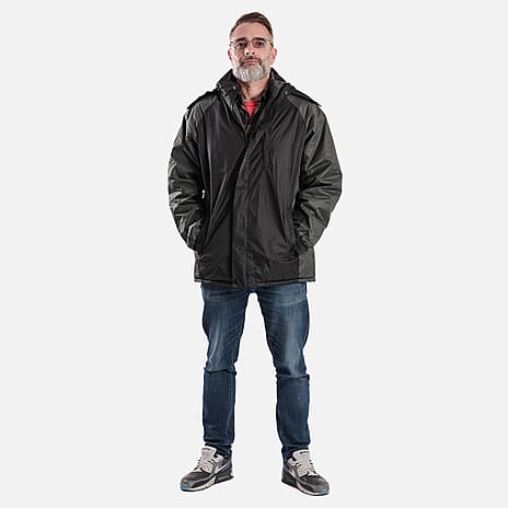 Charles Norton Water Resistant Jacket (Size M) - Black - Grey