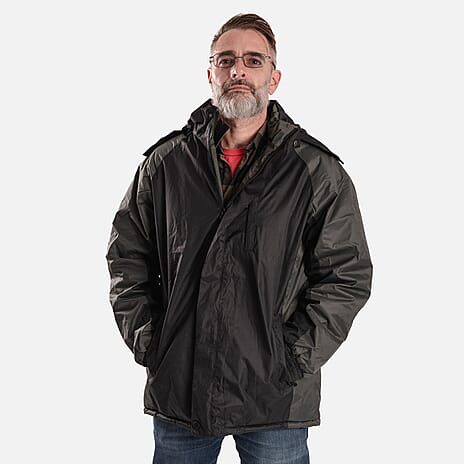 Charles Norton Water Resistant Jacket (Size XL) - Black - Grey