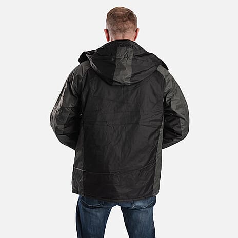 Charles Norton Water Resistant Jacket (Size XL) - Black - Grey