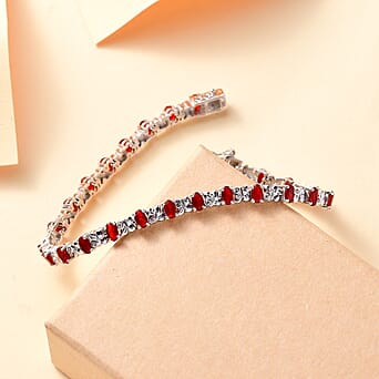 https://tjcuk.sirv.com/Products/78/9/7896549/Cherry-Fire-Opal-White-Zircon-Linking-Bracelet-With-Lock-Box-Size-8-in_7896549_1.jpg?w=342&h=342