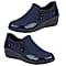 JESSICA Ladies Twin Zip Wedge Casual Shoe