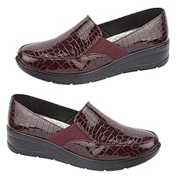 AGATHA Ladies Lightweight Twin Gusset Slip-on Comfort Shoe