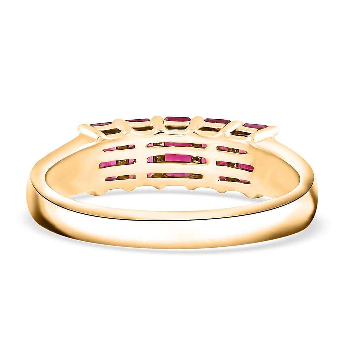 14K Yellow Gold   Ruby ,  White Diamond  Ring 1.50 pc,  Gold Wt. 3.48 Gms  1.500  Ct.