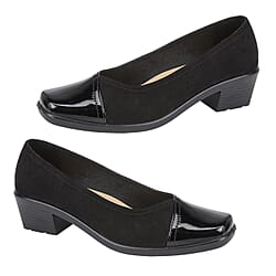 Shoe Tree Ladies Diana Light Weight Two Tone Court Shoe
