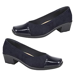 Shoe Tree Ladies Diana Light Weight Two Tone Court Shoe