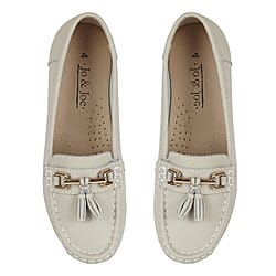 JO & JOE Ladies NAUTICAL Leather Loafer with Tassel