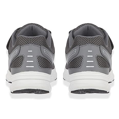 Mens Mathis Lightweight Wide Fit Two Strap Trainers (Size 10) - Grey
