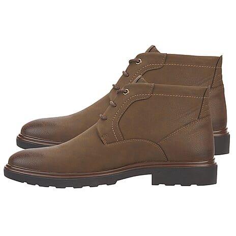 Mens LINTON Lace-up Ankle Boot (Size 10) - Brown