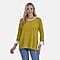 La Marey Round Neck Quarter Sleeve Jersey Jumper