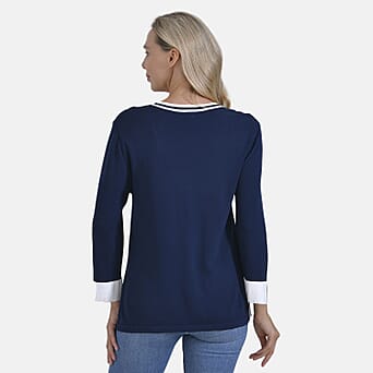https://tjcuk.sirv.com/Products/78/9/7897686/La-Marey-Round-Neck-Quarter-Sleeve-Jersey-Top-Size-XL-Navy_7897686_1.jpg?w=342&h=342