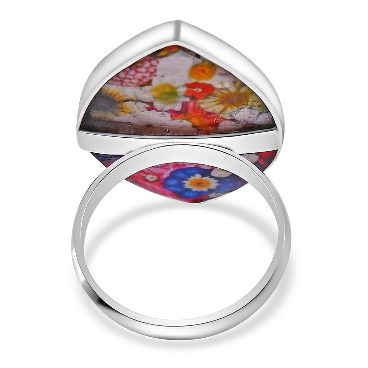 Resin  Ring  Sterling Silver 4.50 ct  4.500  Ct.