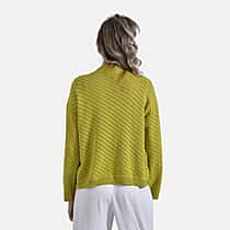 La Marey 100% Cotton Cozy Round Neck Jumper (Size S) - Green