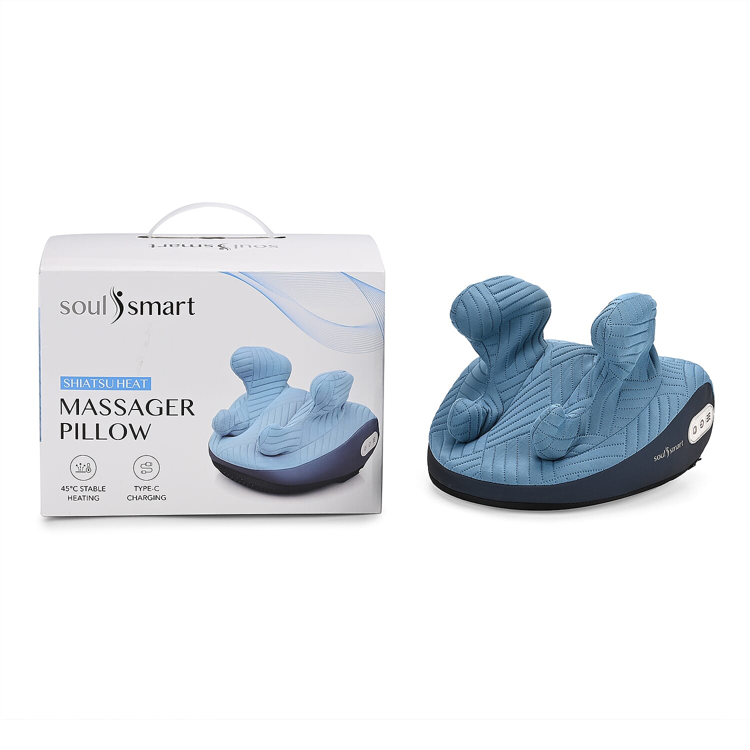 Soul Smart Kneading and Scraping Body Massager (Size 250x220x185mm) - Black & Blue Soul Smart Kneading and Scraping Body Massager (Size 250x220x185mm) - Black & Blue