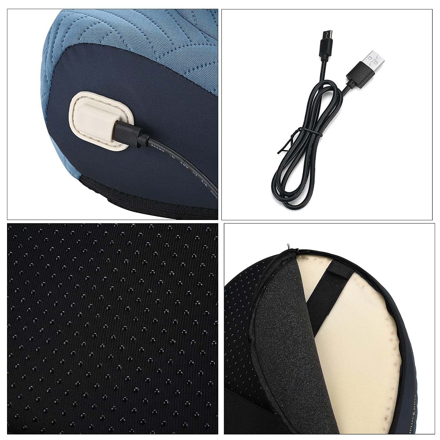 Soul Smart Kneading and Scraping Body Massager (Size 250x220x185mm) - Black & Blue Soul Smart Kneading and Scraping Body Massager (Size 250x220x185mm) - Black & Blue