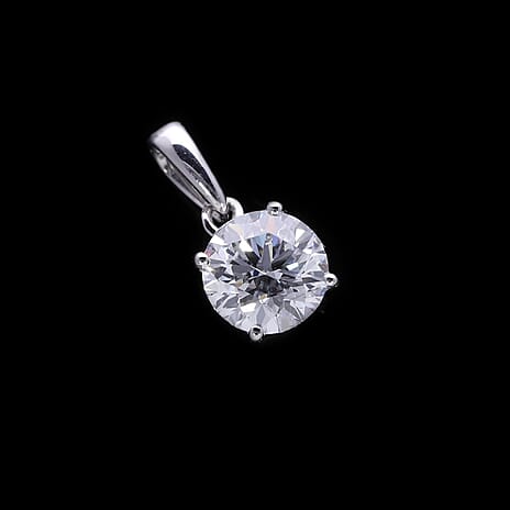 Luxuriant Diamond - 9K White Gold SGL Certified (SI-G-H) Lab Grown Diamond Pendant 1.00 Ct.