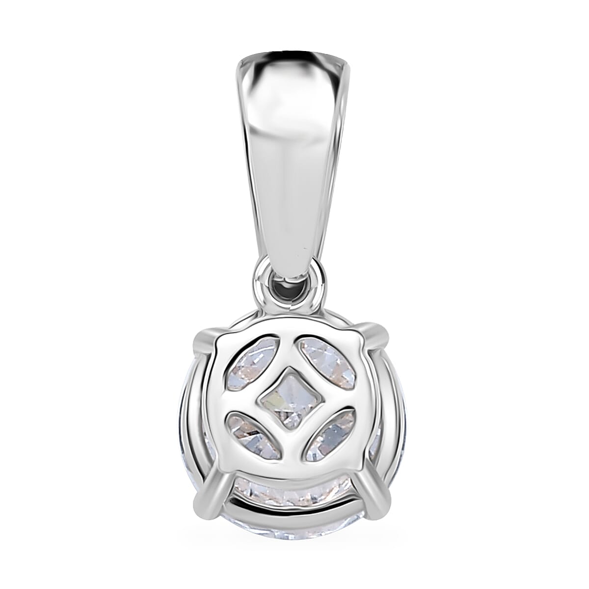 Luxuriant - 9K White Gold SGL Certified (SI-GH) Lab Grown Diamond Pendant 1.00 Ct.