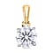 Luxuriant Diamond 1 Ct. Lab Grown Diamond Solitaire Pendant in 9K White Gold, SGL Certified