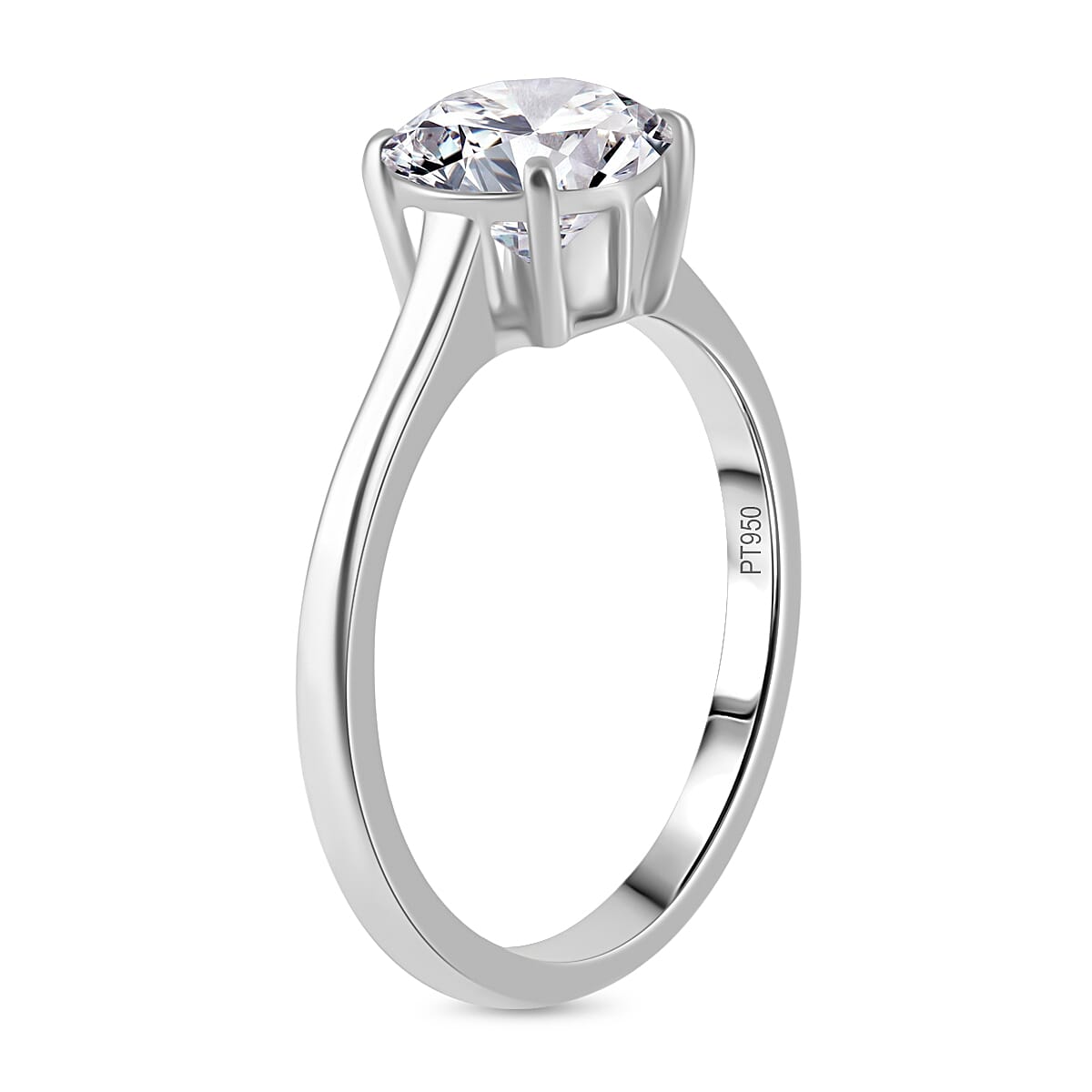 950 Platinum  IGI - Lab Grown Diamond  D, VS Ring 2.00 ct,  Platinum Wt. 4.5 Gms  2.000  Ct.