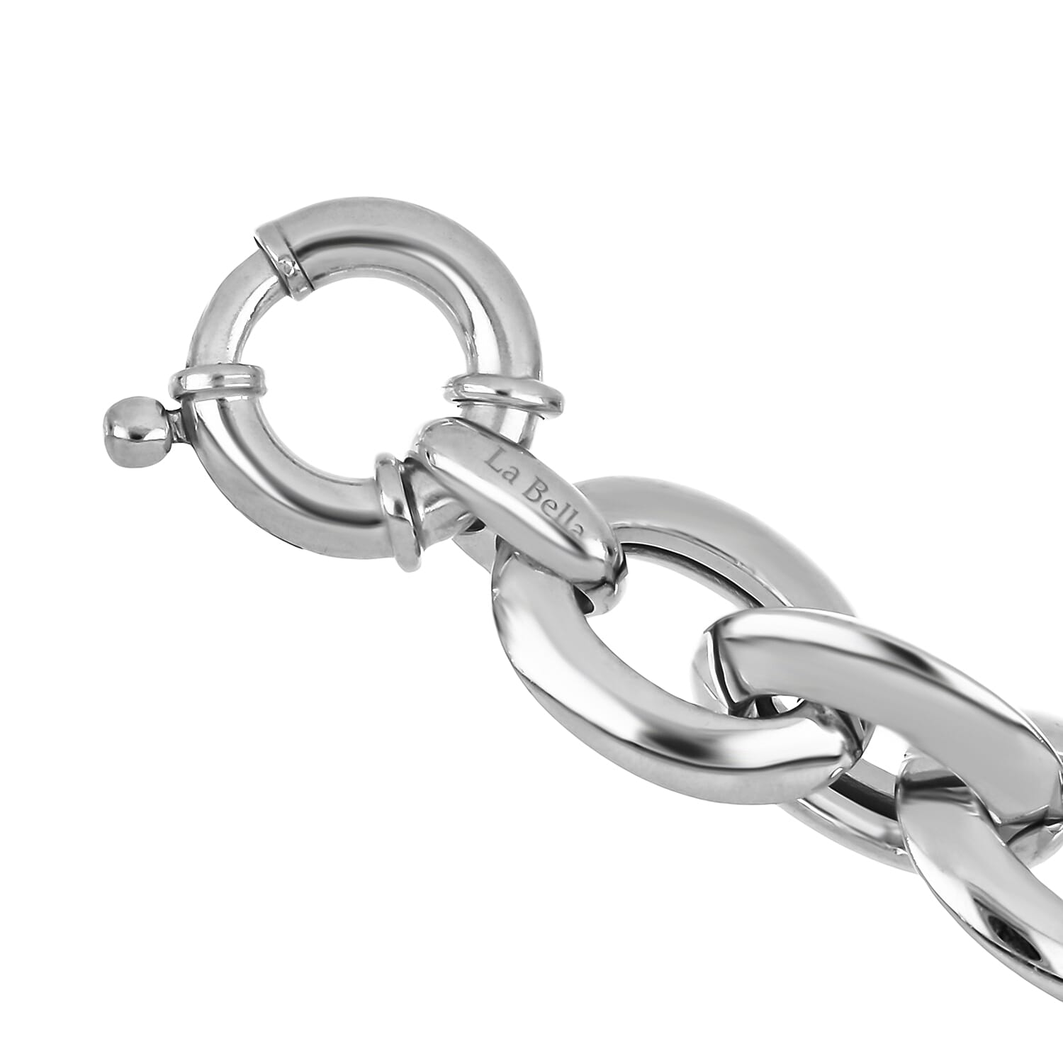 Handmade Curb Chain Bracelet in Sterling Silver