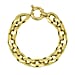 La Bella Fine Italian Jewellery - Handmade Bracelet (Size - 8.5) With Senorita Clasp in Yellow Gold Overlay Sterling Silver