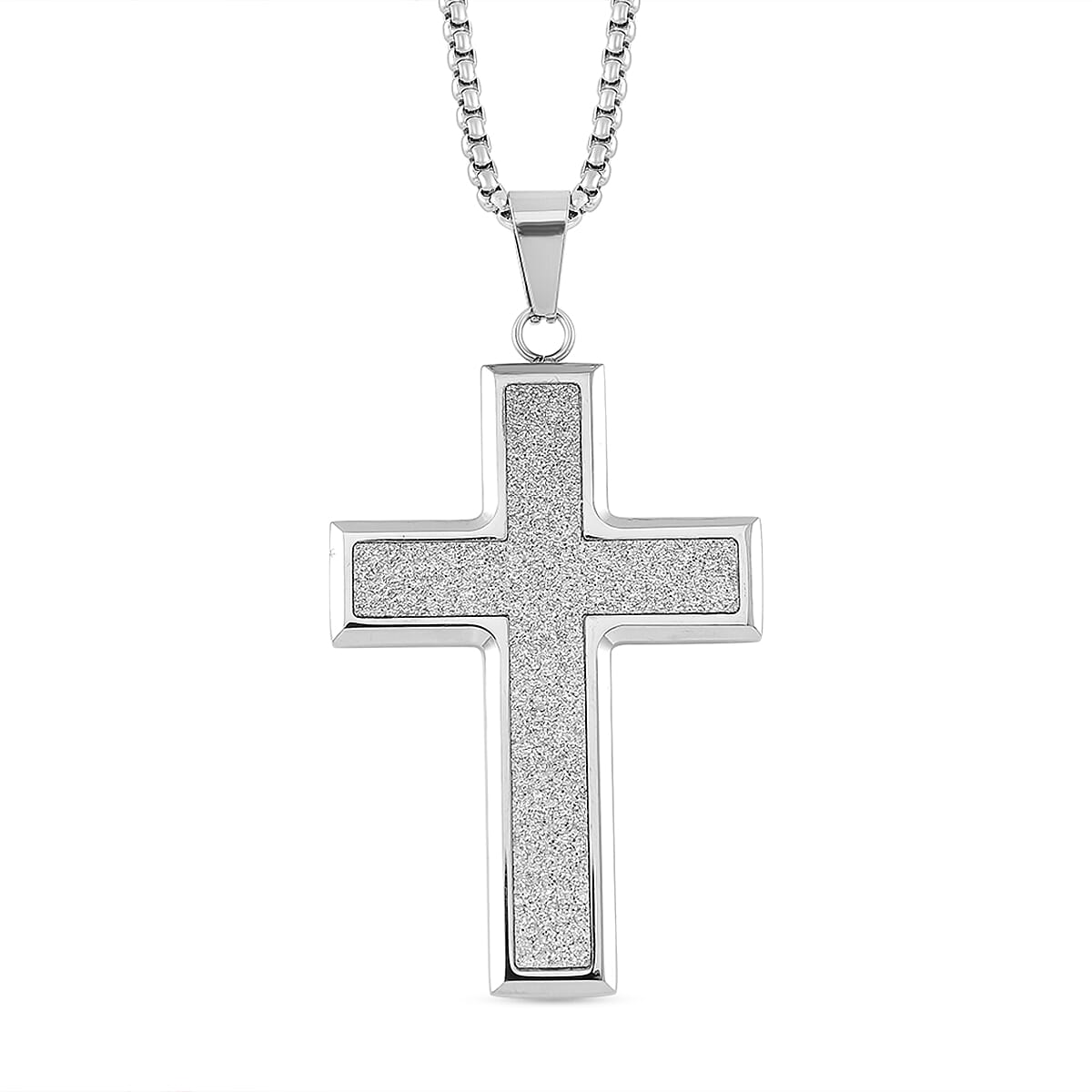 NY Closeout - Cross Pendant With Chain (Size - 22)